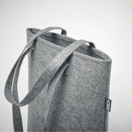 TASLO, Сумка для покупок із фетру RPET, 40х15х42 см під нанесення зображення