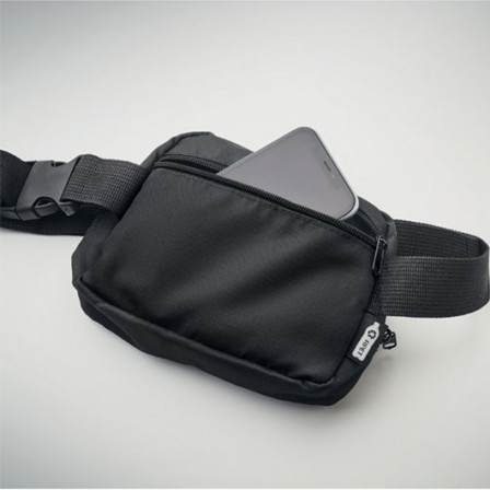 TOSHI, Сумка-пояс (бананка) з RPET 3000D, 19x6x14 см під нанесення зображення
