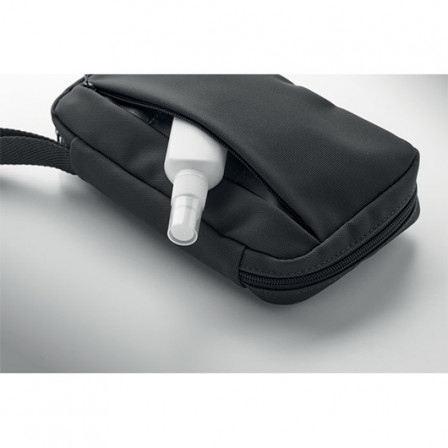 VANIT, Косметичка дорожня з сіткою та внутрішніми кишенями, 22x4x13 см, RPET 600D