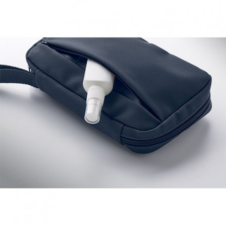 VANIT, Косметичка дорожня з сіткою та внутрішніми кишенями, 22x4x13 см, RPET 600D