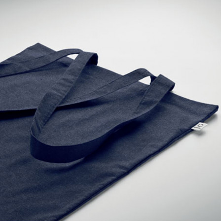 VIVEKA COLOUR, Бавовняна Еко-сумка з переробленої сировини з довгими ручками, 38x42 cм,140 г/м²