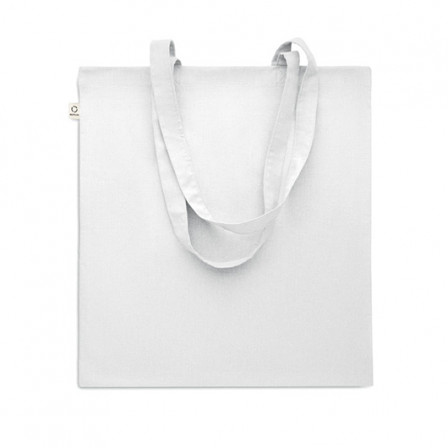 VIVEKA COLOUR, Бавовняна Еко-сумка з переробленої сировини з довгими ручками, 38x42 cм,140 г/м²