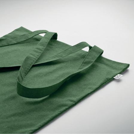 VIVEKA COLOUR, Бавовняна Еко-сумка з переробленої сировини з довгими ручками, 38x42 cм,140 г/м²