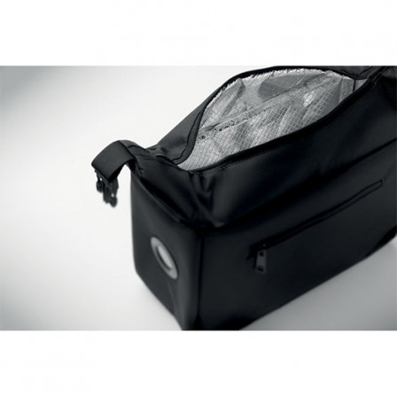 WINTRY, Термосумка для ланчу RPET 600D (5 л) з вбудованим термометром та алюмінієвою ізоляцією, 18,5х12х26 см