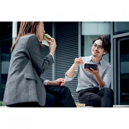 WINTRY, Термосумка для ланчу RPET 600D (5 л) з вбудованим термометром та алюмінієвою ізоляцією, 18,5х12х26 см