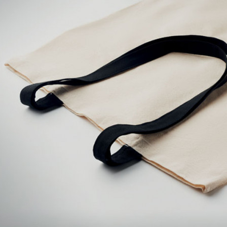 ZEVRA, Сумка еко з кольоровими ручками, 38x42 см, 140 г/м² під нанесення зображення