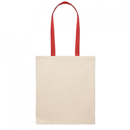 ZEVRA, Сумка еко з кольоровими ручками, 38x42 см, 140 г/м² під нанесення зображення