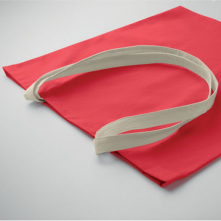 ZEVRA COLOUR, Еко-сумка (шопер) з контрастними білими ручками, 38х42 см, 140 гр/м²