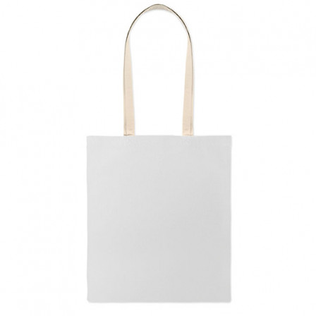 ZEVRA COLOUR, Еко-сумка (шопер) з контрастними білими ручками, 38х42 см, 140 гр/м²