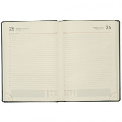 Щоденник А5 на 2026р., датований, кремовий блок, 320 стр.