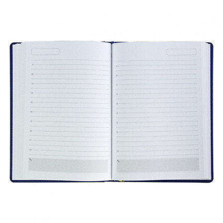 Щоденник А5 ПРИНТ синій, недатований білий, 288 стор.