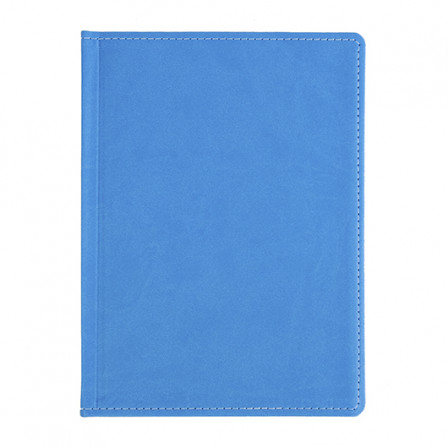 Щоденник А5 ПРИНТ блакитний, недатований білий, 288 стор.