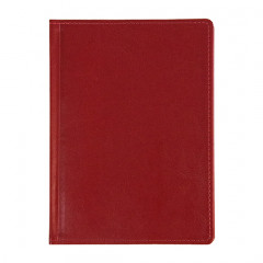 Щоденник А5 НЕБРАСКА червоний, кремовий білий, 288 стор.