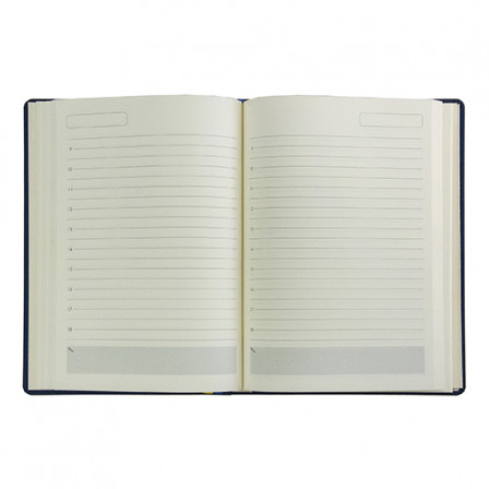 Щоденник А5 НЕБРАСКА чорний, кремовий білий, 288 стор. під нанесення зображення