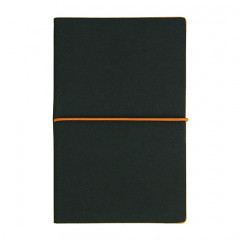 Нотатник А5 міні StarLineLux Принт чорний / Принт помаранчевий