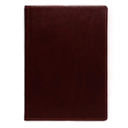 Щоденник А5 2026 ІБІЦА бордовий, недатований кремовий, 288 стр. під нанесення зображення