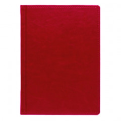 Щоденник А5 2026 ПРАЙМ червоний, датований кремовий, 320 стр.