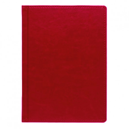 Щоденник А5 2026 ПРАЙМ червоний, датований білий, 320 стр. під нанесення зображення