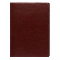 Щоденник А5 2026 ПРАЙМ темно-коричневий, датований білий, 320 стр.