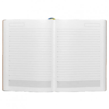 Щоденник А5 2026 ПРИНТ темно-сірий, недатований білий, 288 стор. під нанесення зображення