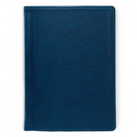 Щоденник А5 2026 ПРИНТ синій, датований білий, 320 стор. під нанесення зображення