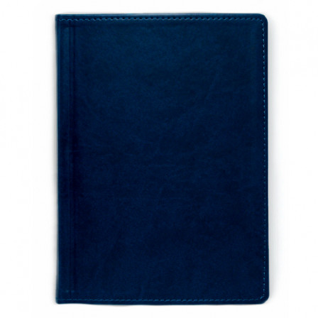 Щоденник А5 2026 ПРИНТ темно-синій, недатований білий, 288 стор. під нанесення зображення