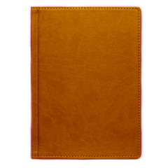 Щоденник А5 2026 ПРИНТ, світло-коричневий, датований білий, 320 стор