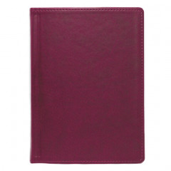 Щоденник А5 2026 ПРИНТ світло-бордовий, датований білий, 320 стор.