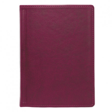 Щоденник А5 2026 ПРИНТ світло-бордовий, датований білий, 320 стор. під нанесення зображення