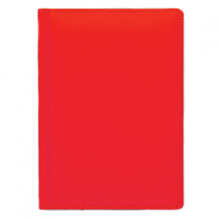 Щоденник А5 2026 СОФТ червоний, недатований білий, 288 стр. під нанесення зображення