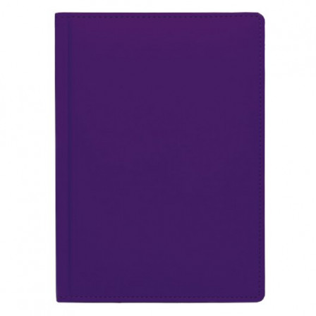 Щоденник А5 2026 СОФТ фіолетовий, недатований білий, 288 стр. під нанесення зображення