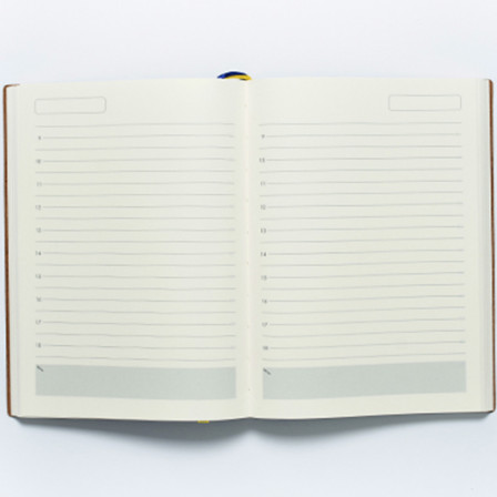 Щоденник А5 2026 ВЕСТЕРН чорний, недатований кремовий, 288 стр. під нанесення зображення