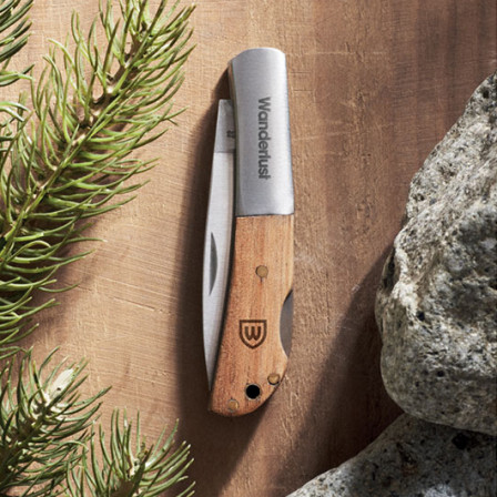 SKARP, Ніж складаний із нержавної сталі з ручкою з дерева акації, 6 см