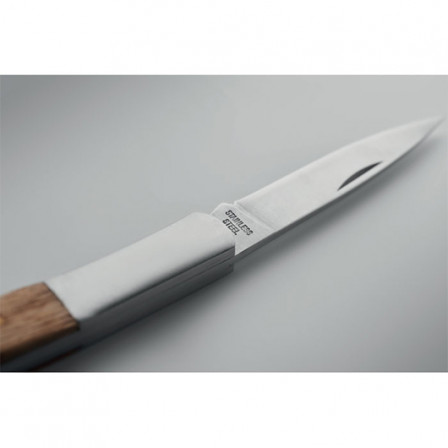 SKARP, Ніж складаний із нержавної сталі з ручкою з дерева акації, 6 см