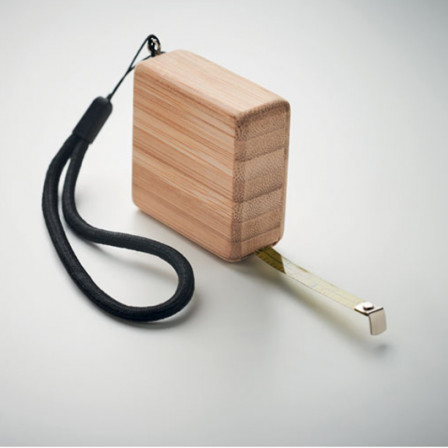 SOKUTEI, Рулетка бамбукова з ремінцем на руку, 16,5x4,5x2 см