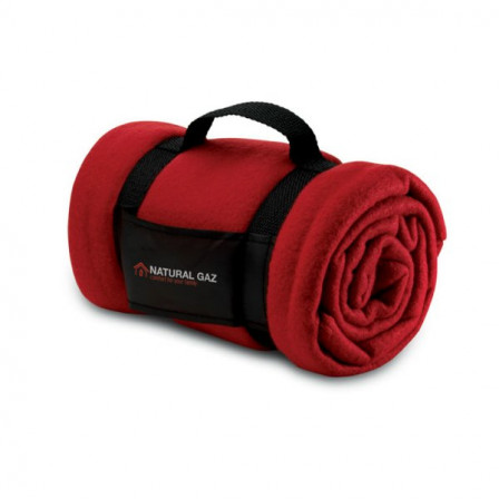 STAVENGER, Плед флісовий з нейлоновою ручкою, 150х120 см під нанесення зображення