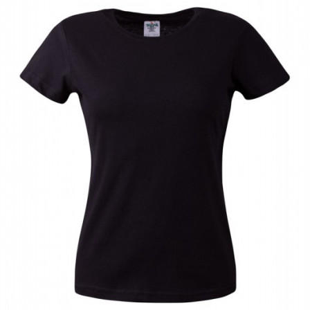 Футболка жіноча Keya 150G, чорний під нанесення зображення