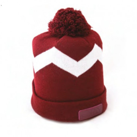 Шапка двошарова з помпоном, унісекс під нанесення зображення