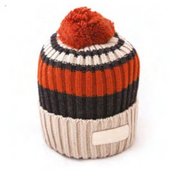 Шапка двошарова з помпоном, унісекс