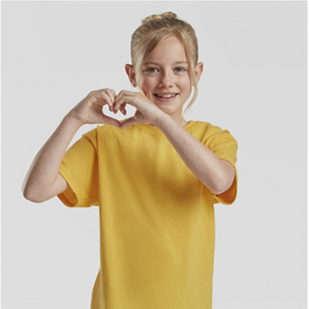 Футболка дитяча Kids Valueweight Fruit of the Loom 165g, сонячно-жовтий, розмір XS (3-4 роки)