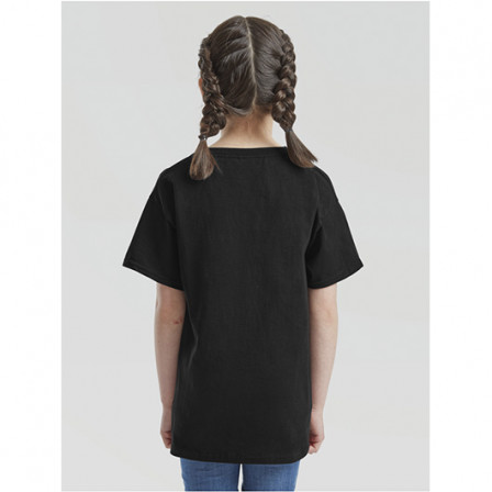 Футболка дитяча Kids Valueweight Fruit of the Loom 165g, чорний, розмір 2XL (14-15 років)