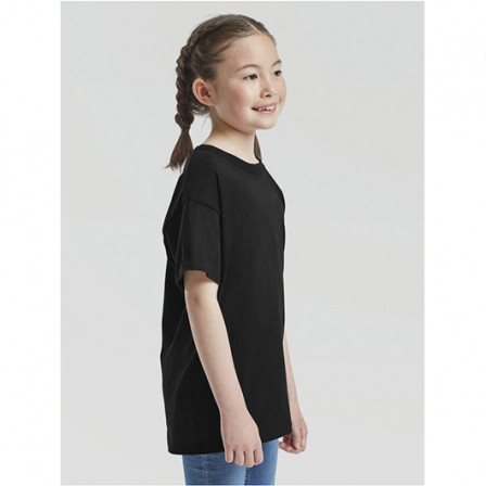 Футболка дитяча Kids Valueweight Fruit of the Loom 165g, чорний, розмір 2XL (14-15 років)