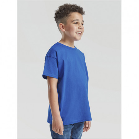 Футболка дитяча Kids Valueweight Fruit of the Loom 165g, яскраво-синій, розмір XS (3-4 роки)