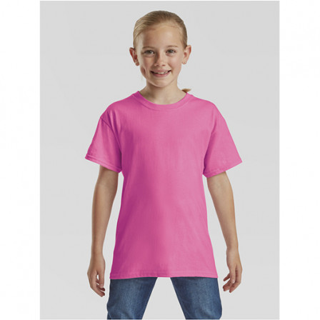 Футболка дитяча Kids Valueweight Fruit of the Loom 165g, фуксія, розмір S (5-6 років)