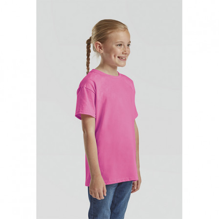 Футболка дитяча Kids Valueweight Fruit of the Loom 165g, фуксія, розмір S (5-6 років)