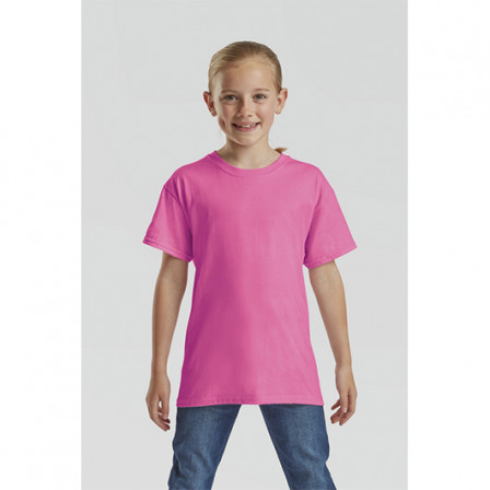 Футболка дитяча Kids Valueweight Fruit of the Loom 165g, фуксія, розмір S (5-6 років)