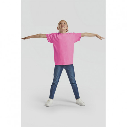 Футболка дитяча Kids Valueweight Fruit of the Loom 165g, фуксія, розмір S (5-6 років)