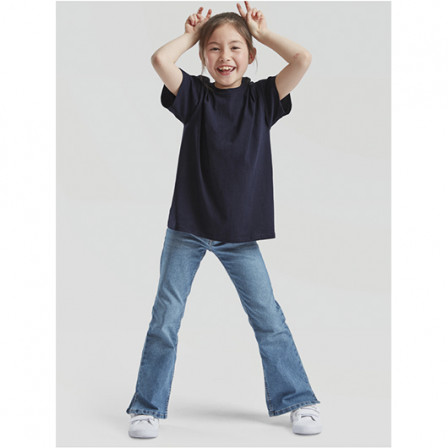 Футболка дитяча Kids Valueweight Fruit of the Loom 165g, глибокий темно-синій, розмір XS (3-4 роки)