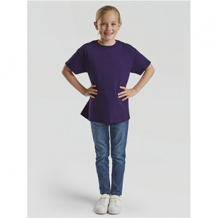 Футболка дитяча Kids Valueweight Fruit of the Loom 165g, фіолетовий, розмір XS (3-4 роки)