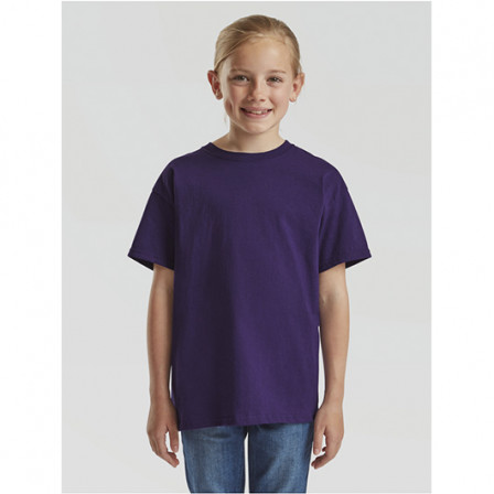 Футболка дитяча Kids Valueweight Fruit of the Loom 165g, фіолетовий, розмір XS (3-4 роки)